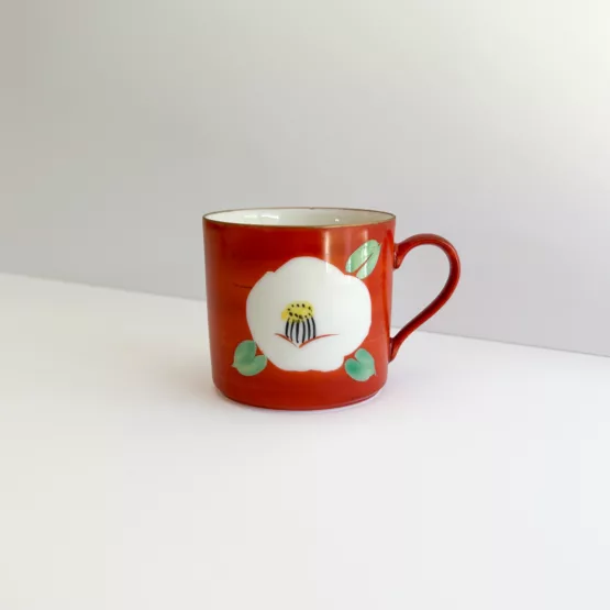 Ensemble de Deux Tasses et Deux Soucoupes - La Beauté du Camélia - – Image 5